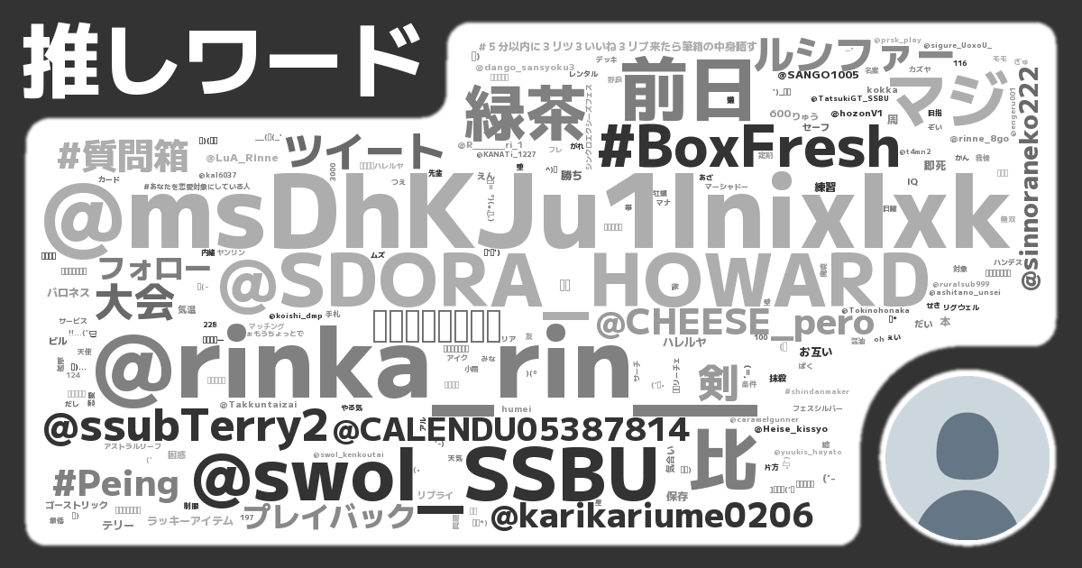 推しワードメーカー